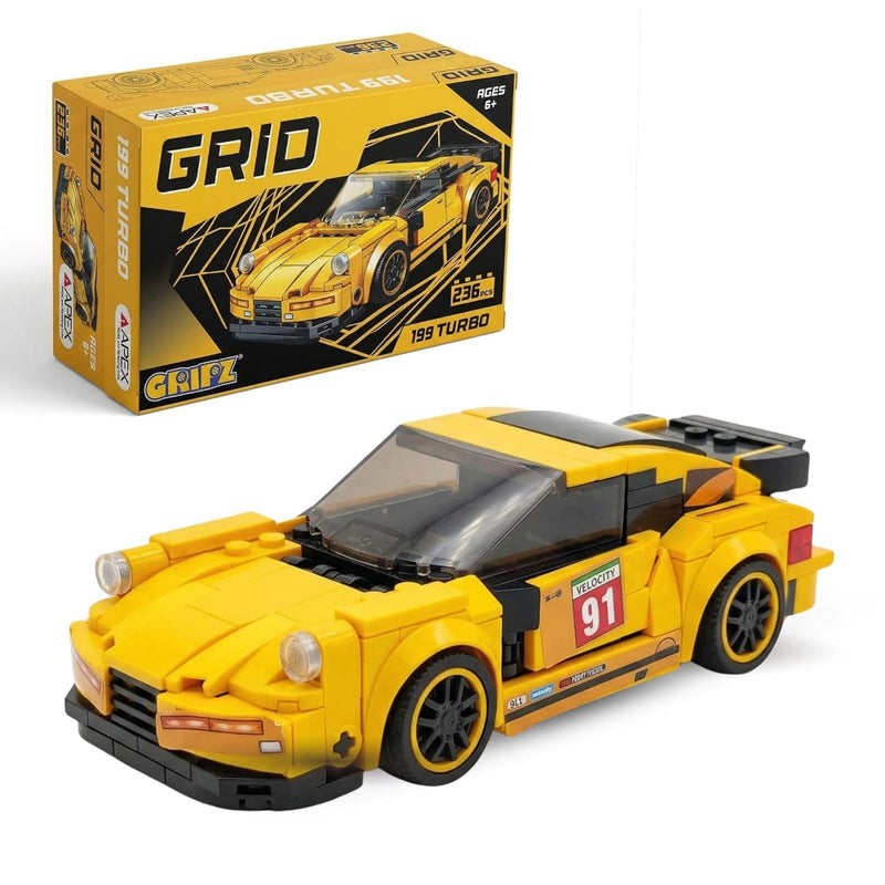 Apex Gripz Grid Car Building Blocks Set (236 pcs)