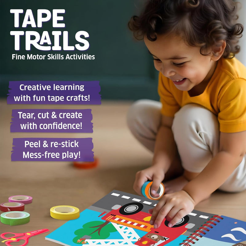Chalk And Chuckles Tape Trails- Craft Activity Book