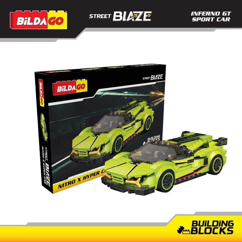 Bildago Street Blaze Nitro X Hyper Car – 286 PCS Building Block Set