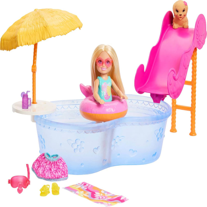 Barbie Summer Vacation Chelsea Pool Party Playset