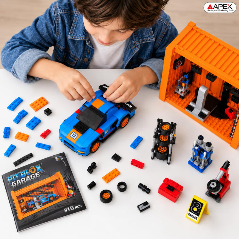 Apex Pit Blox Garage Building Blocks Set (310 pcs)