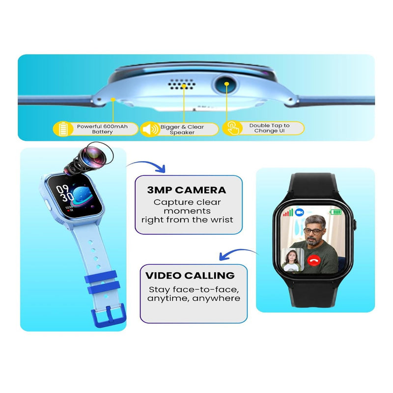 Spiky Ghoul 4G Kids Smartwatch With GPS,Video Calling & SOS