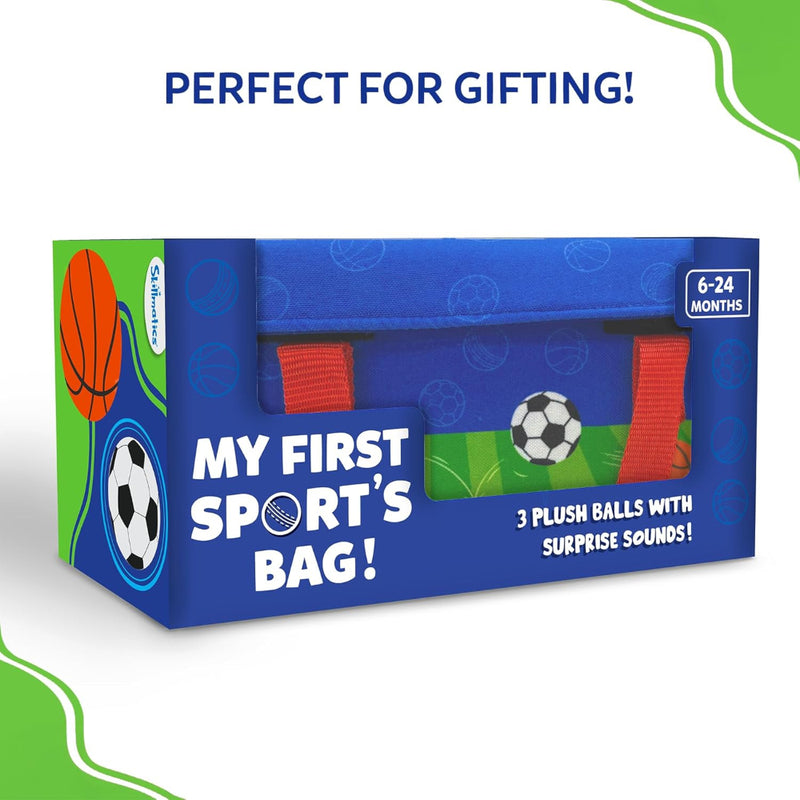 Skillmatics Plush Sports Bag Playset for Babies (3 Pc)