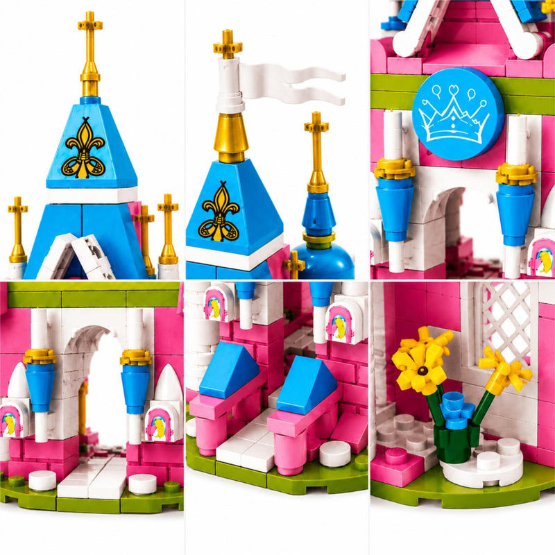Apex 4-in-1 Wonderland Princess Castle Building Blocks Set (410 pcs)