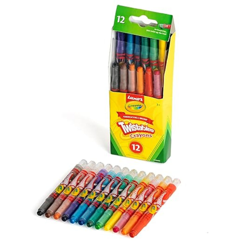 Luxor Crayola Twistable Mini Crayons 12 Shades