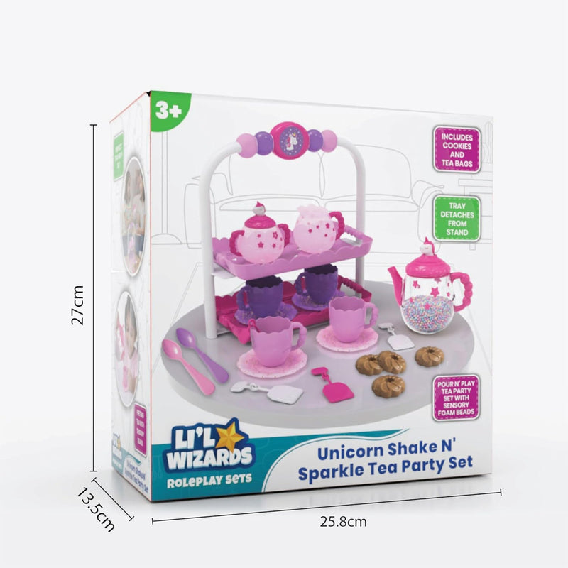 Li'l Wizards Unicorn Shake N' Sparkle Tea Party Set