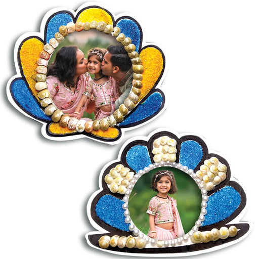 Toykraft ThankUbff DIY Seashell Photo Frame Craft Kit for Kids-Arts & Crafts-Toykraftt-Toycra