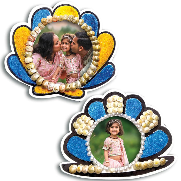 Toykraft ThankUbff DIY Seashell Photo Frame Craft Kit for Kids-Arts & Crafts-Toykraftt-Toycra