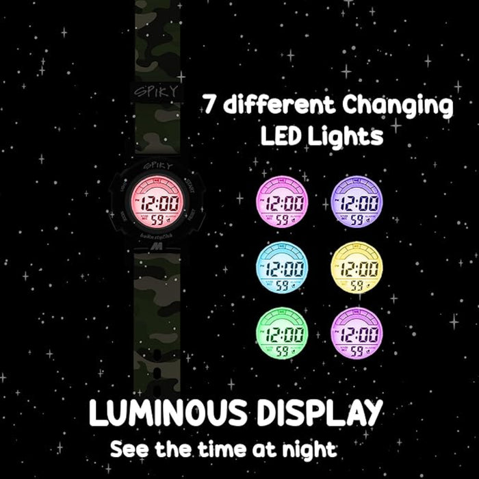 Spiky EVA41 Digital Sports Watch for Kids