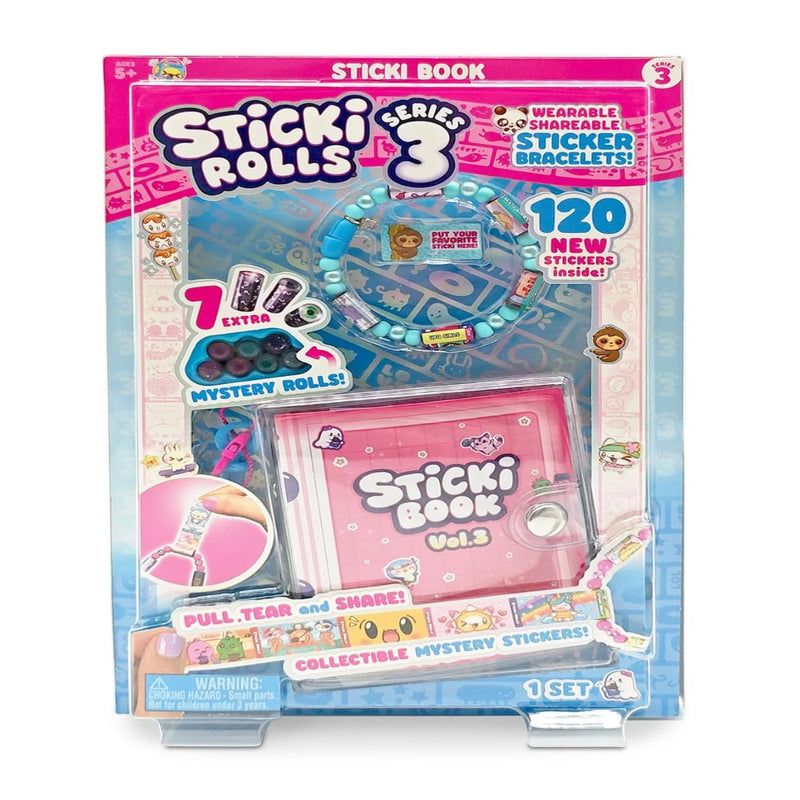 Sticki Rolls Sticki Book Vol. 3 & Exclusive Sticki Bracelet – Series 3