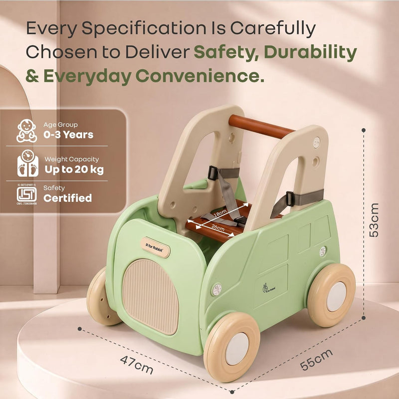 R for Rabbit Kiddie Kart 4-in-1 Push Walker