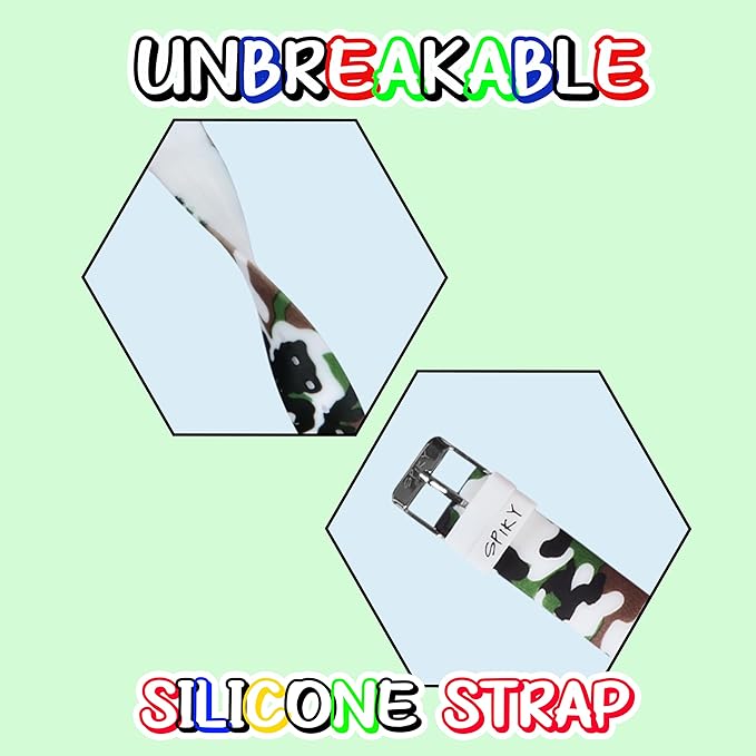 Spiky EVA38 Round Casual Analog Kids Watch