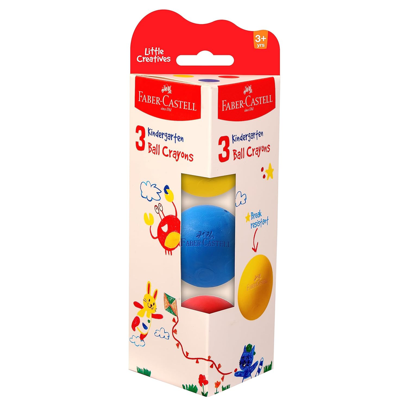 Faber-Castell Kindergarten Ball Crayons - Pack of 3