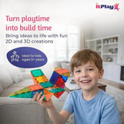ITPlay Magnetic Tiles Building Set -59 Pcs