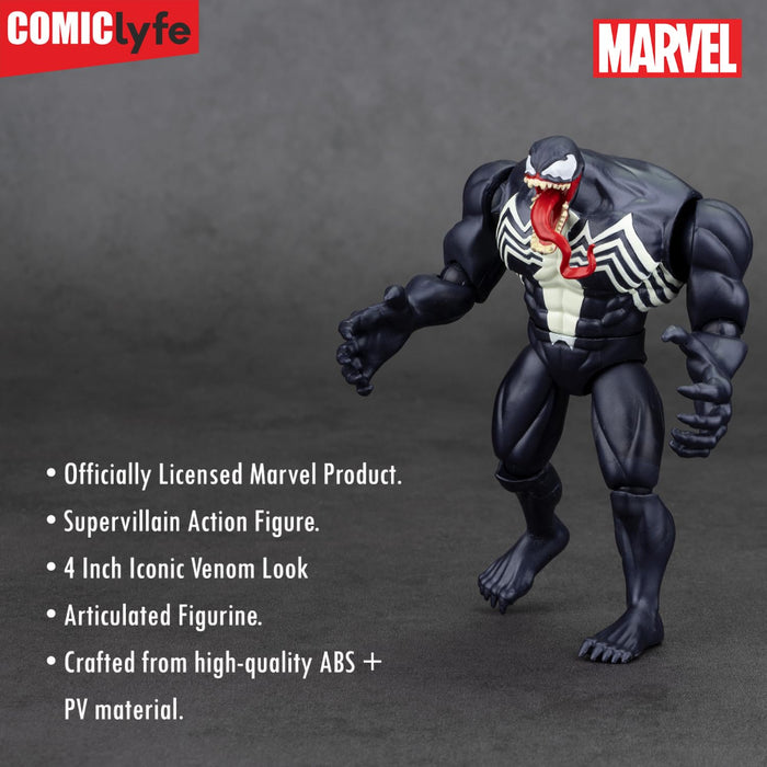 ZD Toys Marvel Venom 4 Inch Spiderman Universe Supervillain Action Figure-Action & Toy Figures-ZD Toys-Toycra