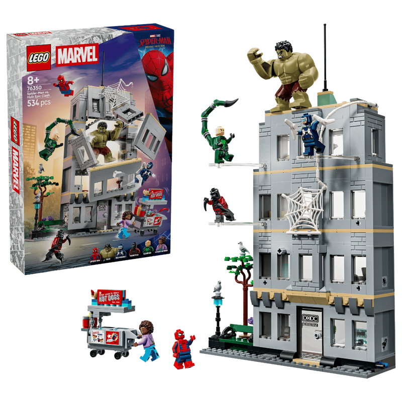 Lego 76350 Super Heroes Marvel Spider-Man Vs. Hulk Epic Clash (534 Pieces)
