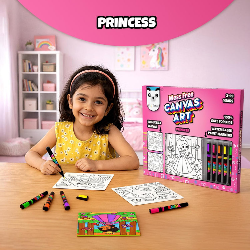 Play Panda Mess Free Canvas Art