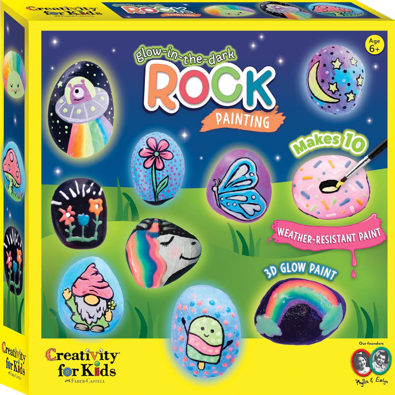 Faber-Castell Glow in the Dark Rock Painting Kit