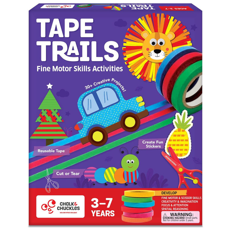 Chalk And Chuckles Tape Trails- Craft Activity Book