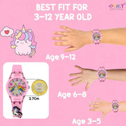 Spiky 7 Multicolor LED Lights Analog Watch For Boys & Girls