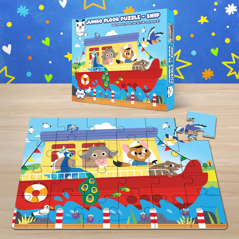 Play Panda Jumbo Floor Puzzle Train Engine