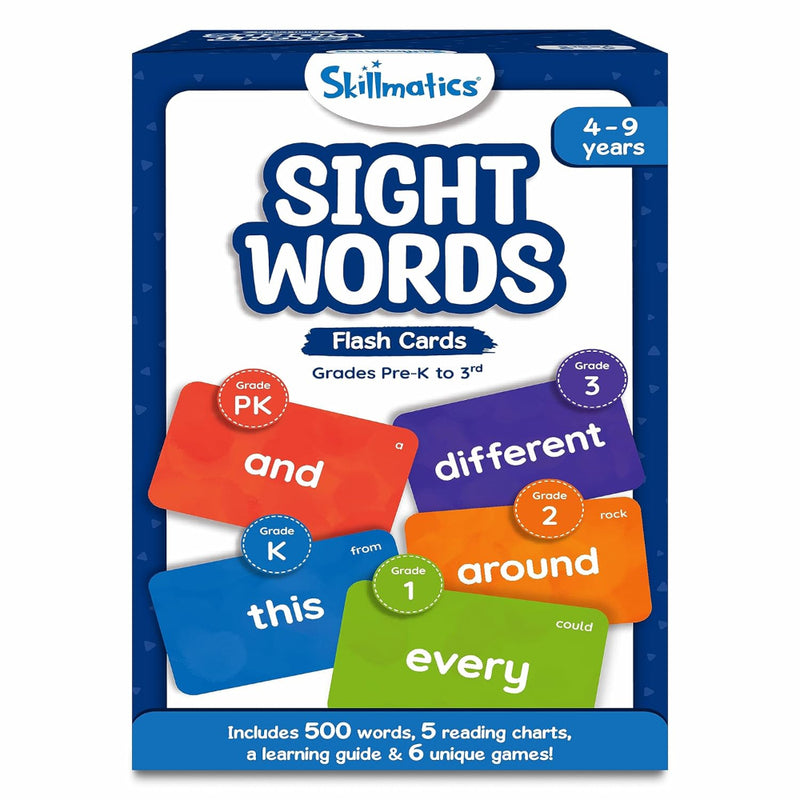 Skillmatics Flash Cards – 500 Sight Words for Preschool