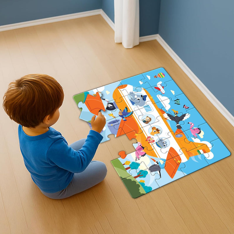 Play Panda Jumbo Floor Puzzle Aeroplane