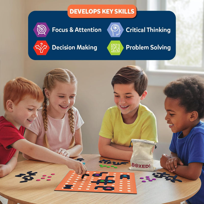 Skillmatics Magnetic Dots & Boxes Game
