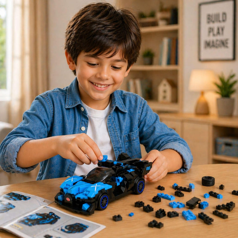 Apex Gripz Grid Car Building Blocks Set-Phantom (310pcs)