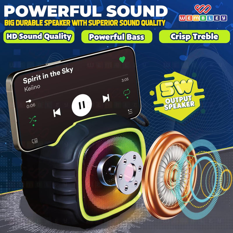 Wembley Karaoke Mic with Speaker Bluetooth