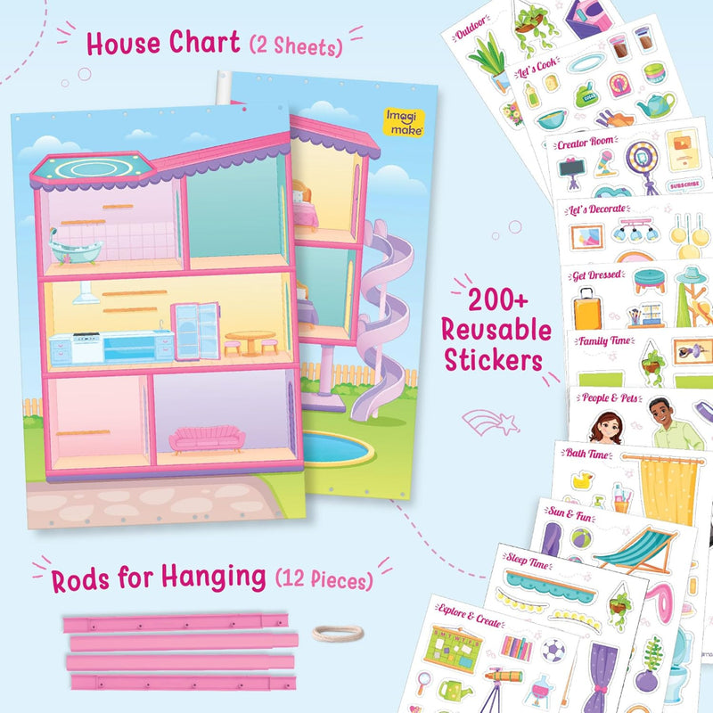 Imagimake My Dream House DIY Sticker Playset