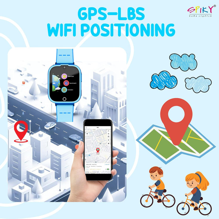 Spiky Cyclops 4g Voice Calling Kids Smartwatch-Novelty Toys-Spiky-Toycra