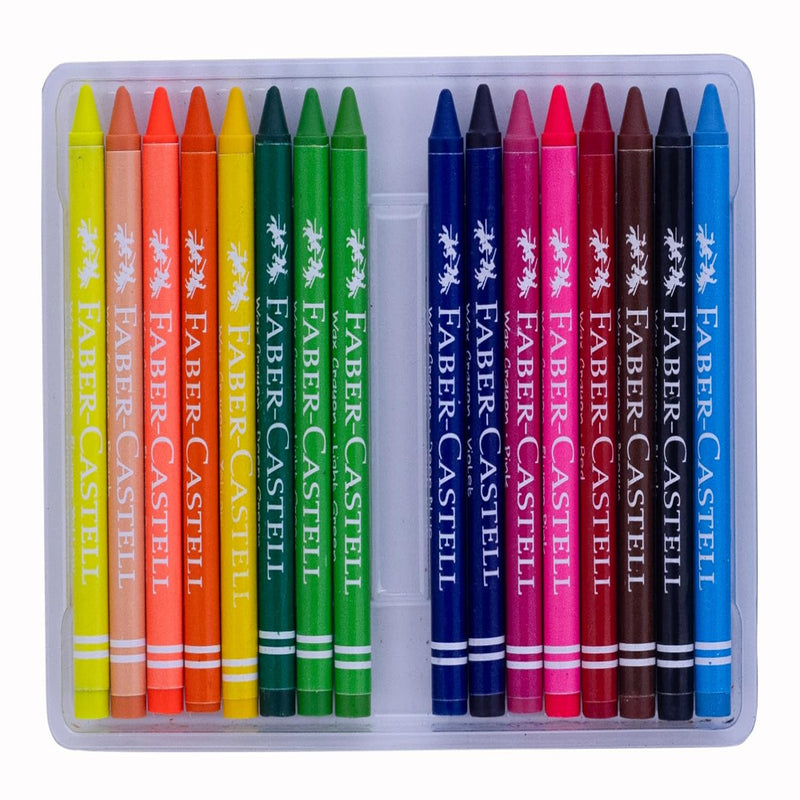 Faber Castell Wax Crayon Ultra Long 90MM Pack Of 16