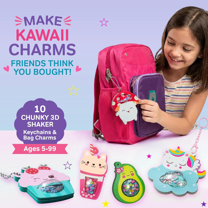 Chalk And Chuckles DIY Shaker Keychains & Bag Charms Joydomes- Kawaii Cuties