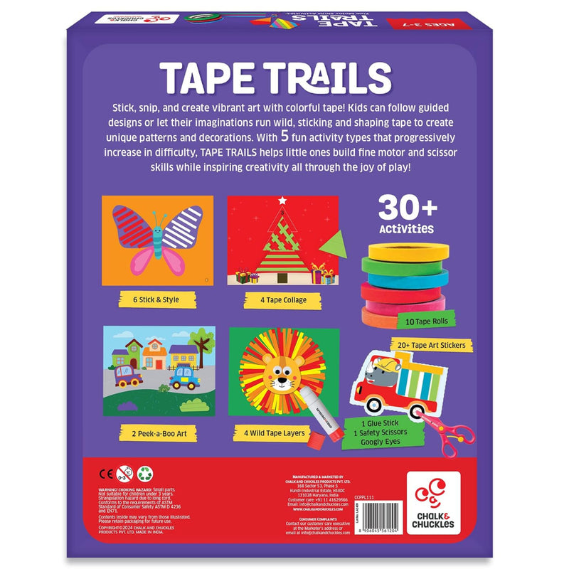 Chalk And Chuckles Tape Trails- Craft Activity Book