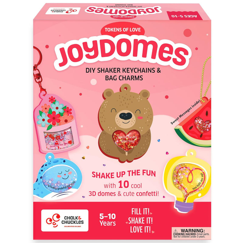Chalk And Chuckles  DIY Shaker Keychains & Bag Charms Joydomes- Tokens of Love