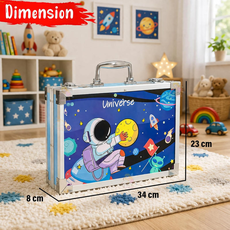 VHV Colouring Suitcase With Portable Carry Case