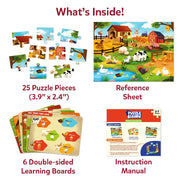 Skillmatics Puzzle & Learn - All About Farm Animals
