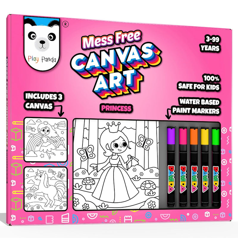 Play Panda Mess Free Canvas Art