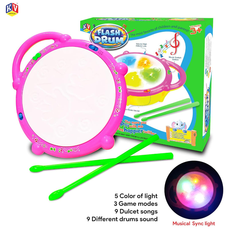 K.V Toys Flash Drum Toy