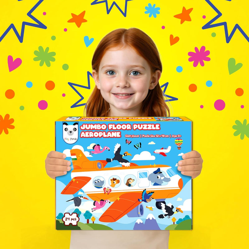 Play Panda Jumbo Floor Puzzle Aeroplane