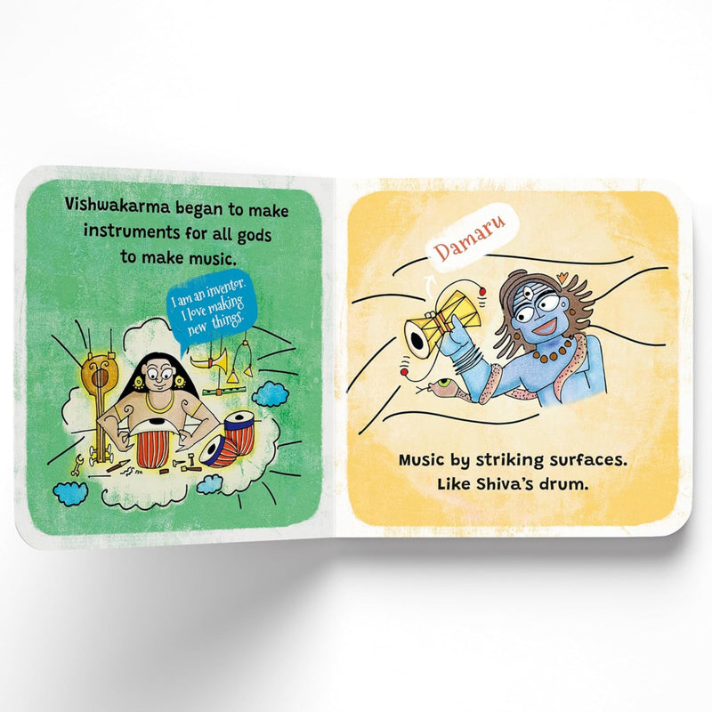Gana-Bajana Music Of Hindu Gods Board Book (Age : 2 to 5 Years)