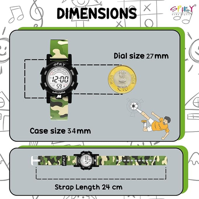 Spiky EVA41 Digital Sports Watch for Kids