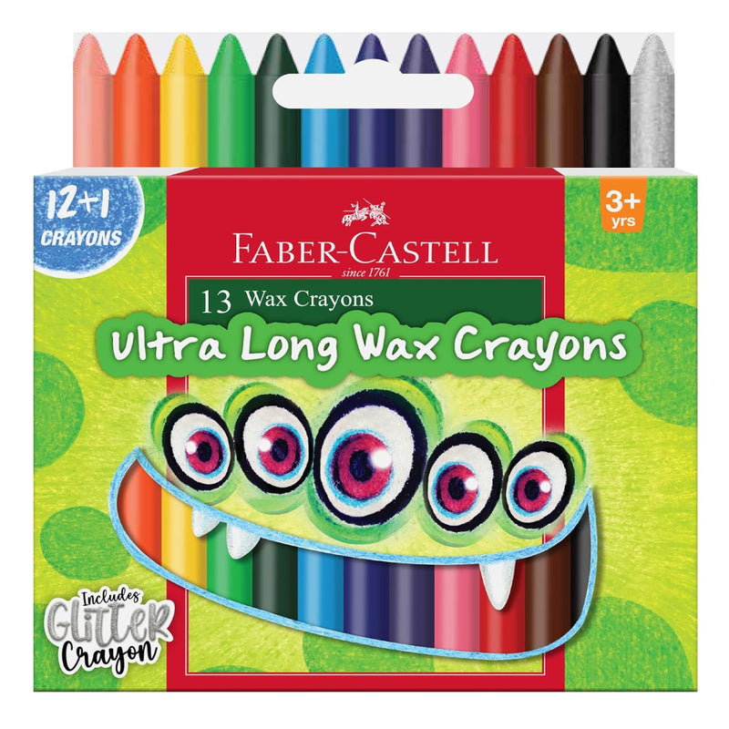 Faber Castell Wax Crayon Ultra Long 90MM Pack Of 13