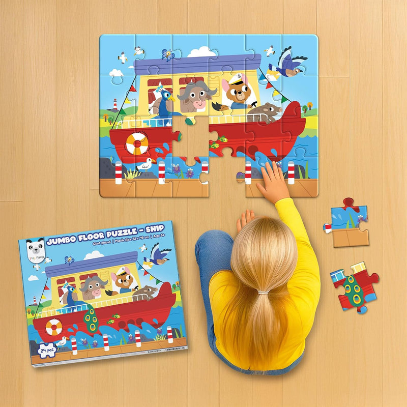 Play Panda Jumbo Floor Puzzle Train Engine