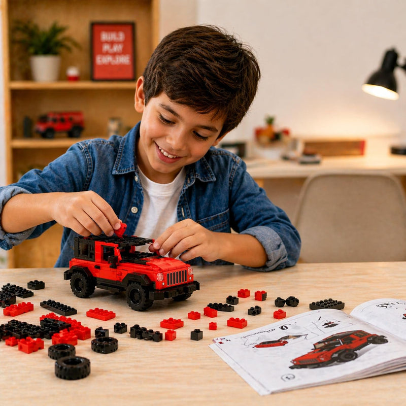 Apex Gripz Grid Car Building Blocks Set -Nomad 4*4(296 pcs)