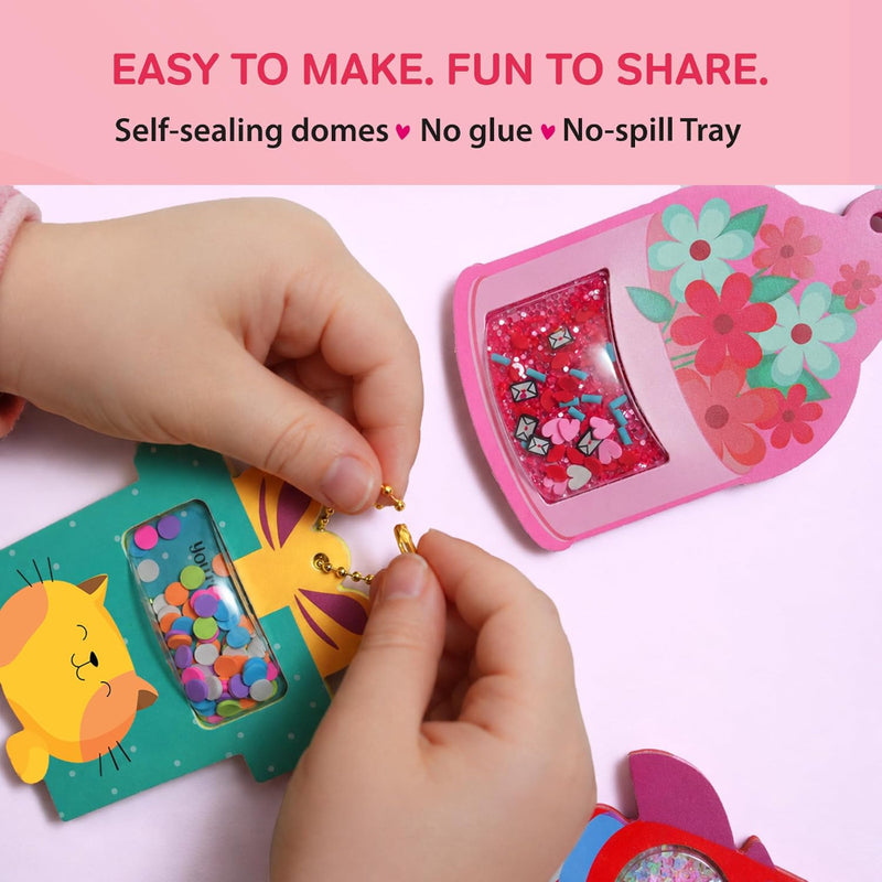 Chalk And Chuckles  DIY Shaker Keychains & Bag Charms Joydomes- Tokens of Love