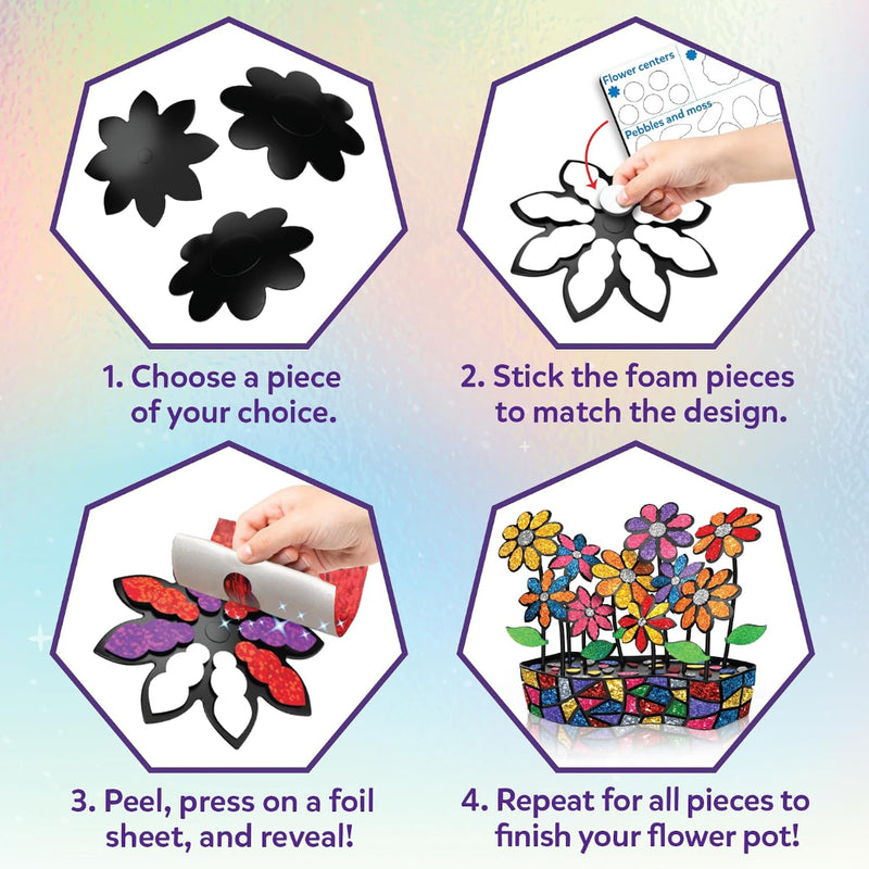 Skillmatics Foil Fun Mosaics - The Flower Pot