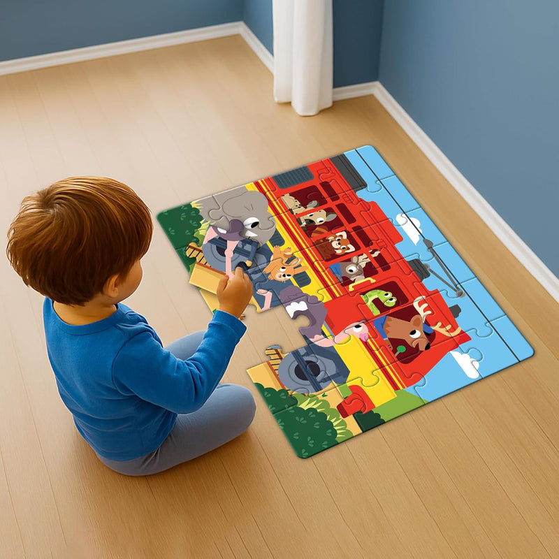 Play Panda Jumbo Floor Puzzle Train Engine