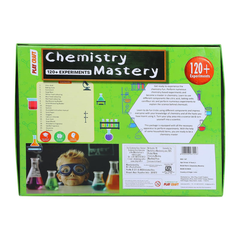 Play Craft Chemistry Mastery Science Kit - 120+ Experiments